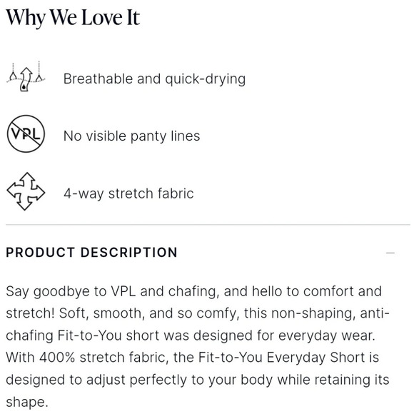 SPANX "FIT TO YOU" EVERYDAY SHORT SARA BLAKELY Black XL - Picture 3 of 10